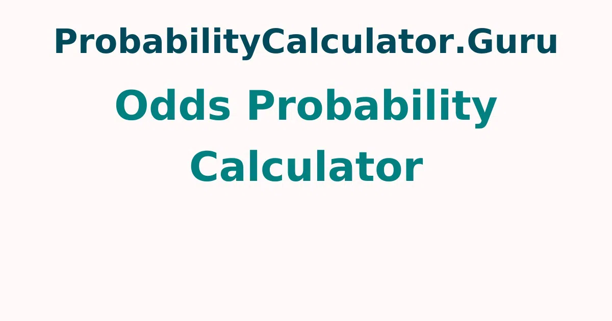 Odds Probability Calculator